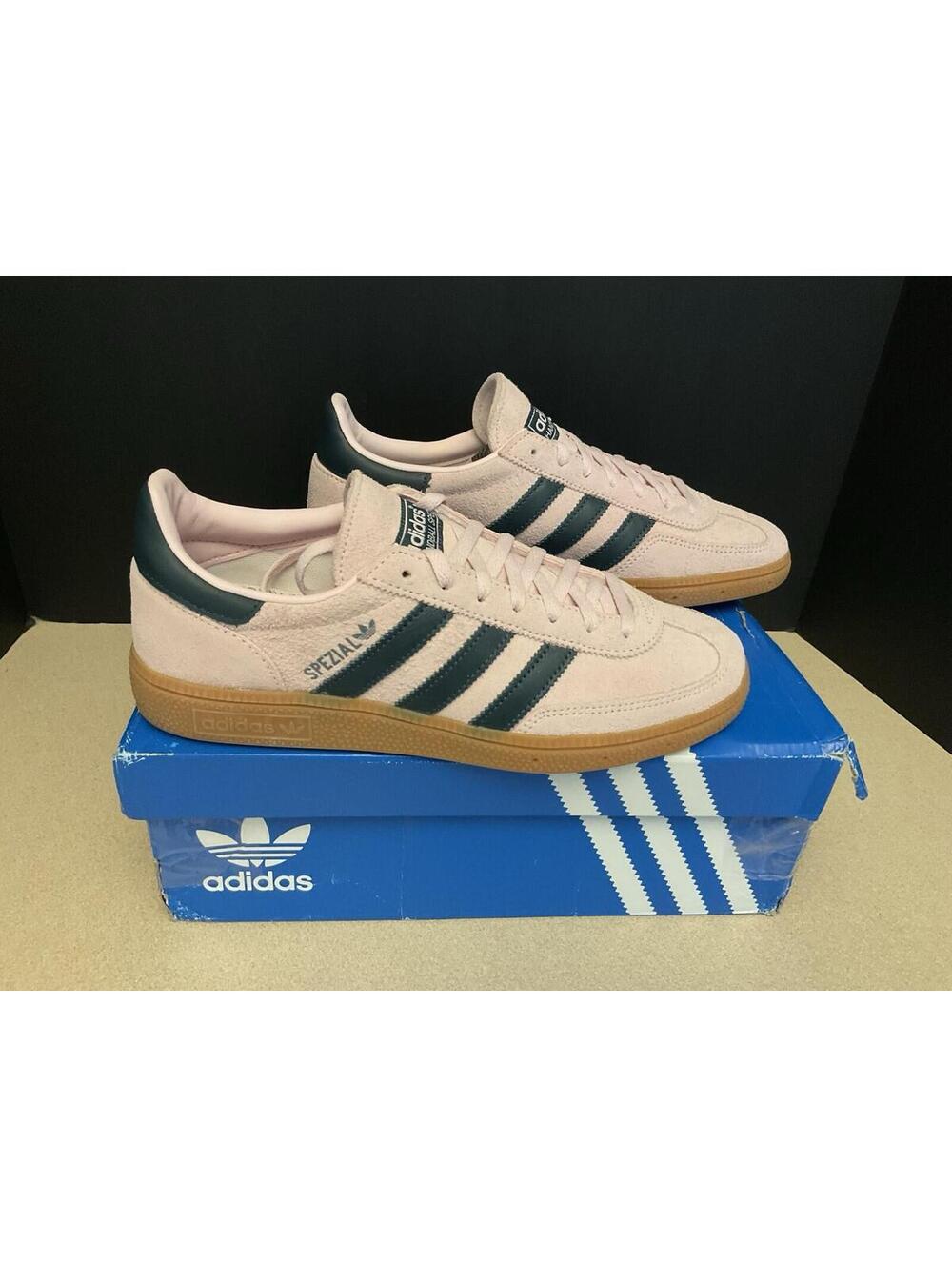 New! Womens Adidas Handball Spezial Clear Pink/Arctic Night Shoes. Size 8. Nice!